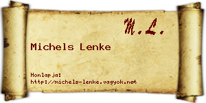 Michels Lenke névjegykártya